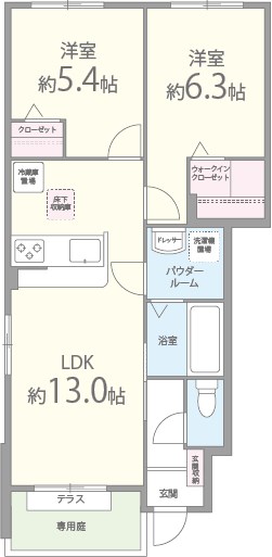 メゾンはるか 107号室 間取り