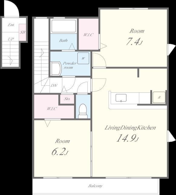 ゾーナ・ヴェルデ 間取り図