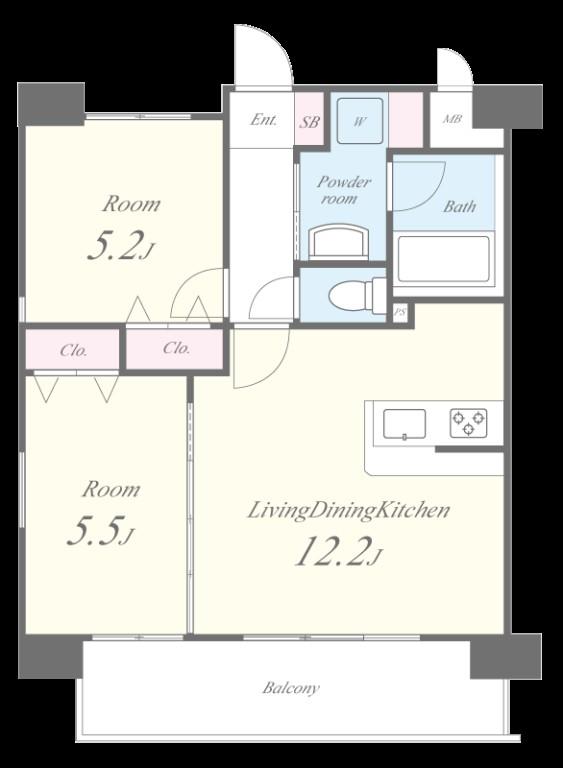 ホワイトアゲート博多 間取り図