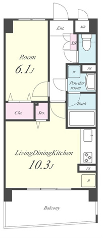エレガン・レーヴ 間取り図