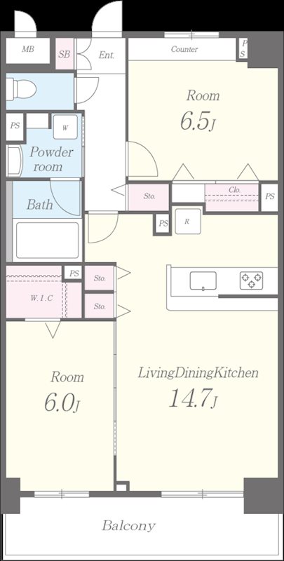 ルシアン西山天王山 間取り図