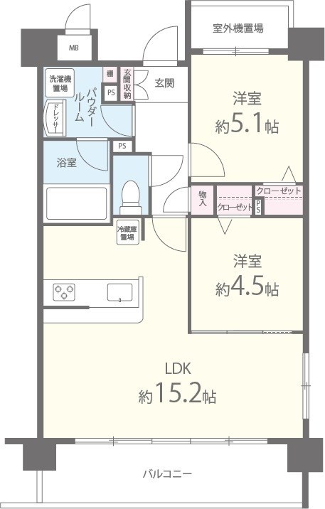 Maison porter bonheur 間取り図