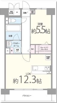 LUO MAROON 205号室 間取り