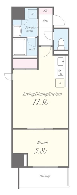 Residence Tresor Dieu 0704号室 間取り