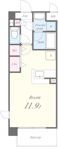りんくうｱﾄﾞﾐﾗﾌﾞﾙ 間取り図