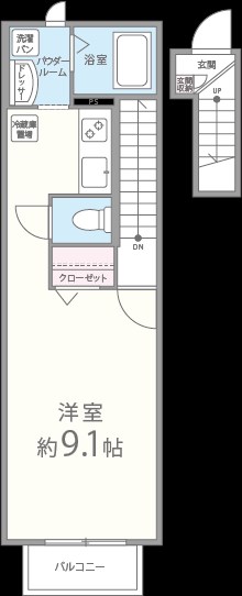 エリカⅣ 202号室 間取り