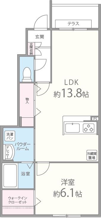 シエスタ千里丘 101号室 間取り