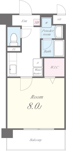 スカイビュー宝泉 間取り図