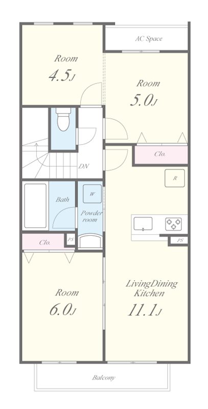 サウスリッシュ岩倉 間取り図