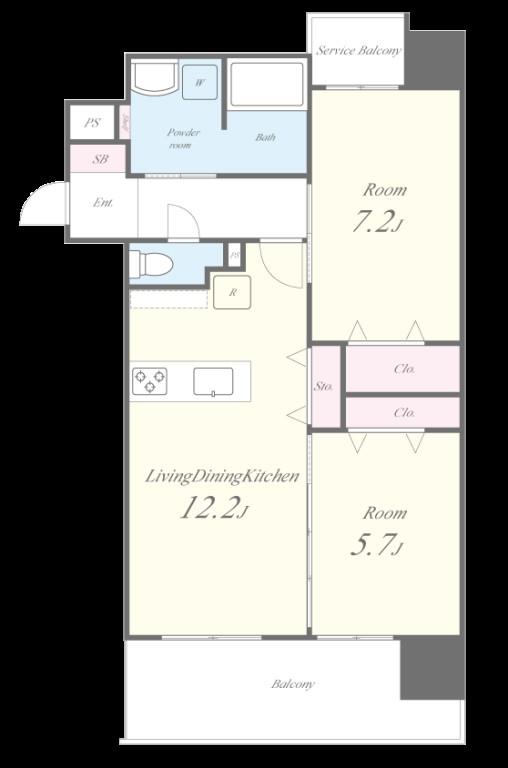 レジェンド砂津 間取り図