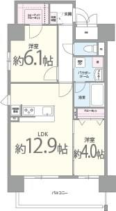 プレメント豊中 間取り図