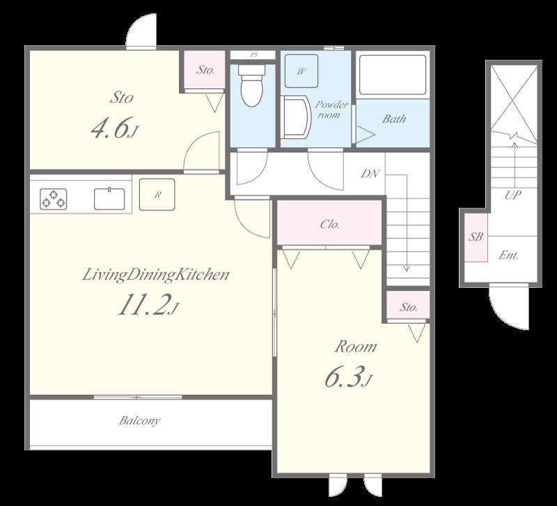 カエルラ マリス 間取り図