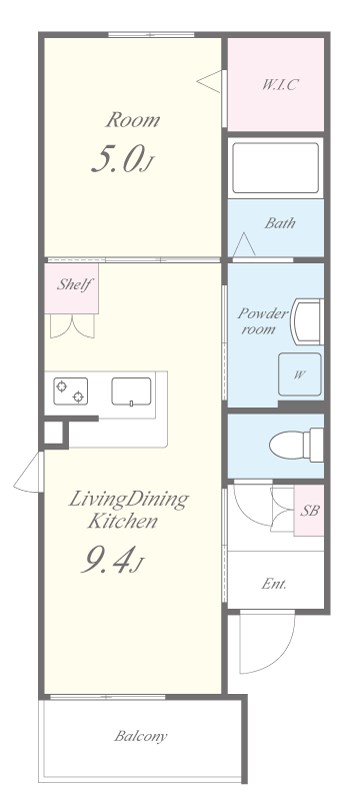 シェリールヒラノ 301号室 間取り