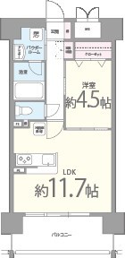 プレメント豊中 間取り図