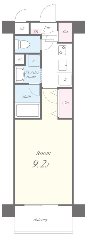 サンライズ石田 間取り図