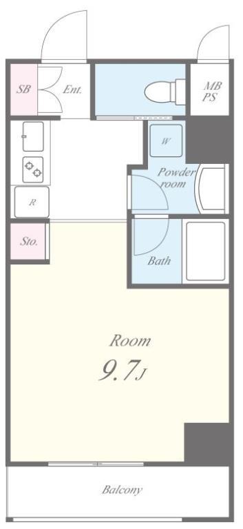 城北テラス 505号室 間取り