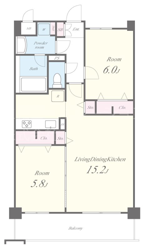 グローリードミール天神 間取り図