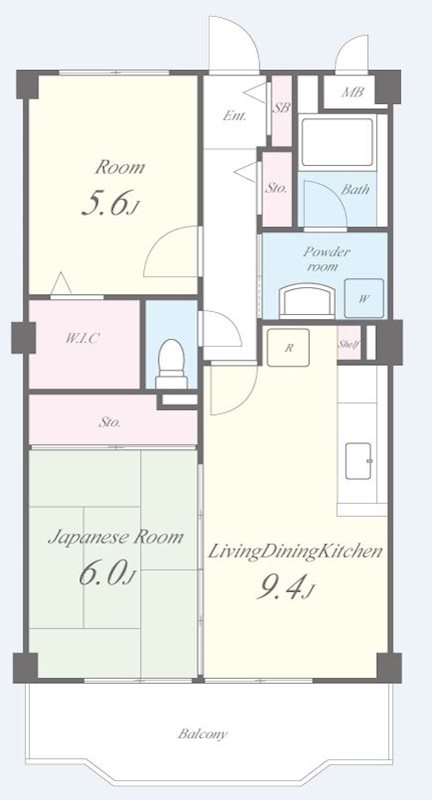 ミレニアムヴィラ 間取り図