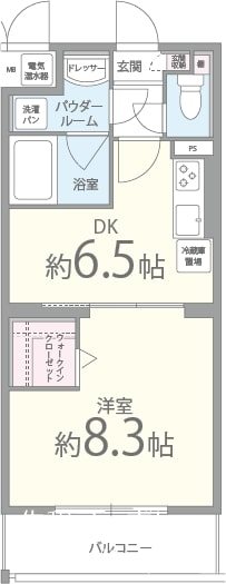 ラフィーヌフジ 208号室 間取り