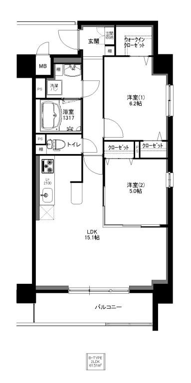 CLASS ONE K.O. 間取り図