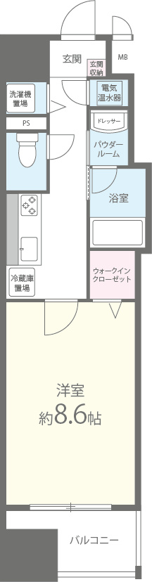 アプライズ西長堀 間取り図