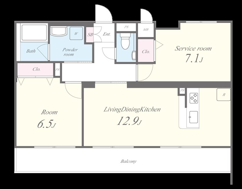 エストリュエル 間取り図