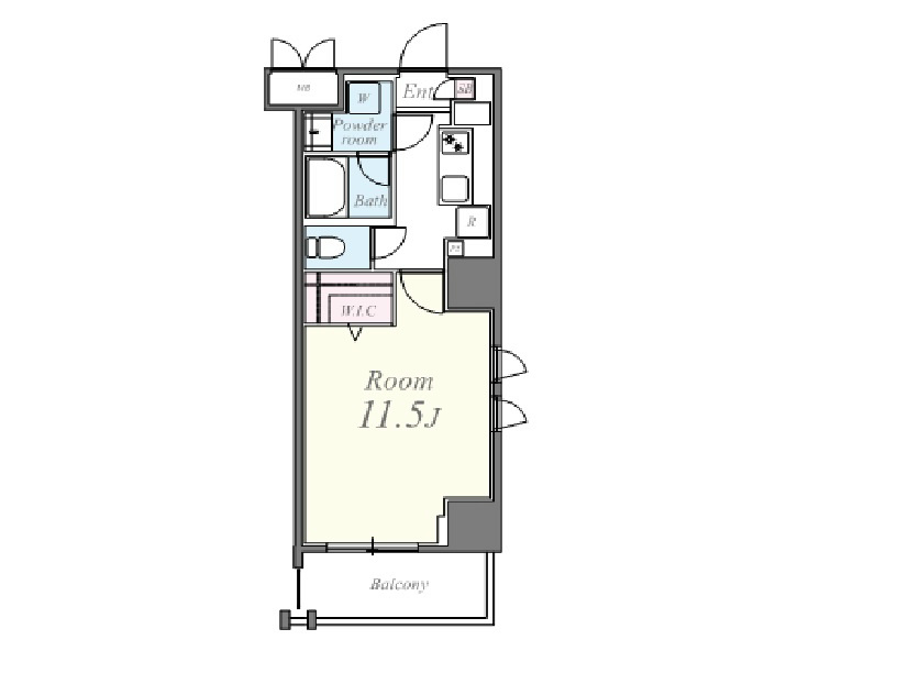 グランドール文京 間取り図