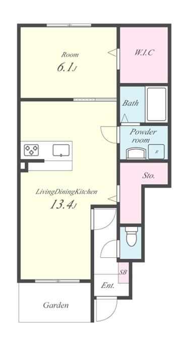 ヴィレッジフィールド サード 間取り図