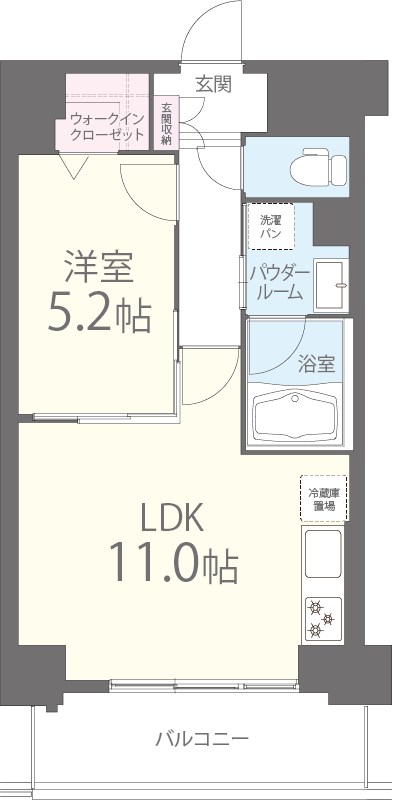 アベニール鷺洲 間取り図