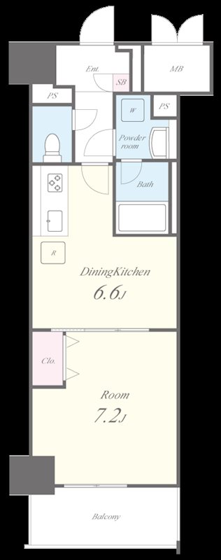 フレール上前津 間取り図