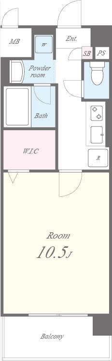 ルミナスビラ石橋 間取り図