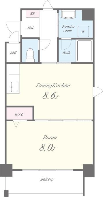 アモーレ二階町 間取り図