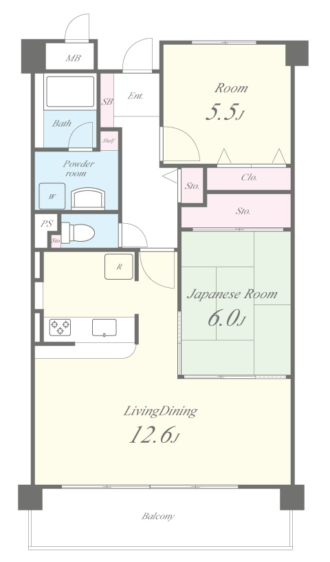 フェリーチェ加美 間取り図