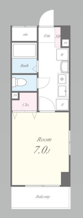 ブリリアントコート心斎橋イースト 1101号室 間取り
