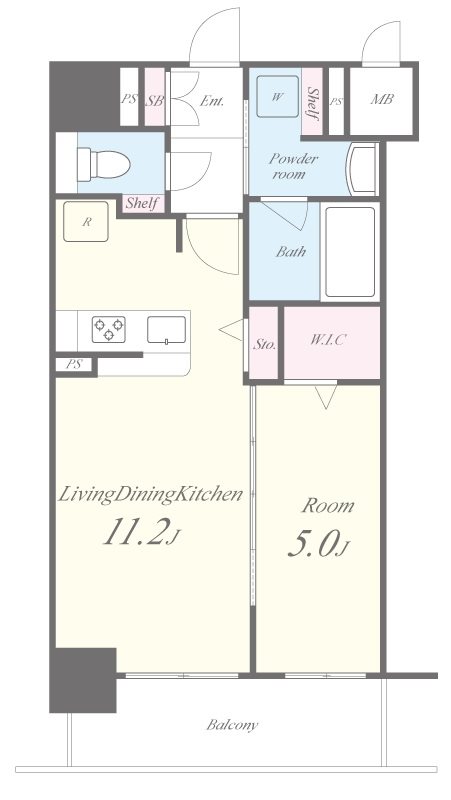 セファ上本町 間取り図