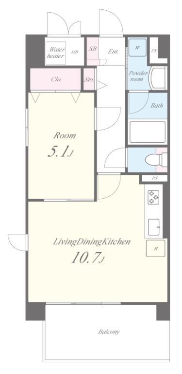 セリーゼ ウエスト 501号室 間取り