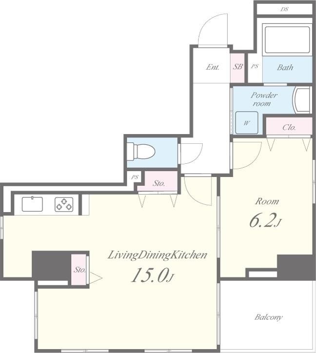 MEIN SCHLOSS 三河島 間取り図