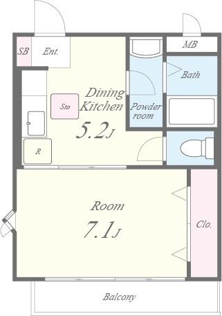 クローバーコート 間取り図