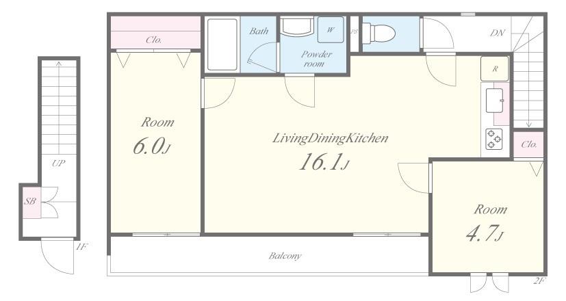セントレ クレール 間取り図