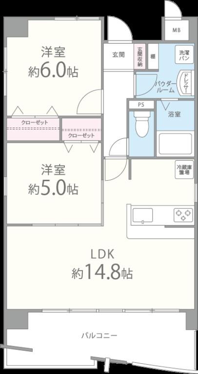 ポエム夢咲 間取り図