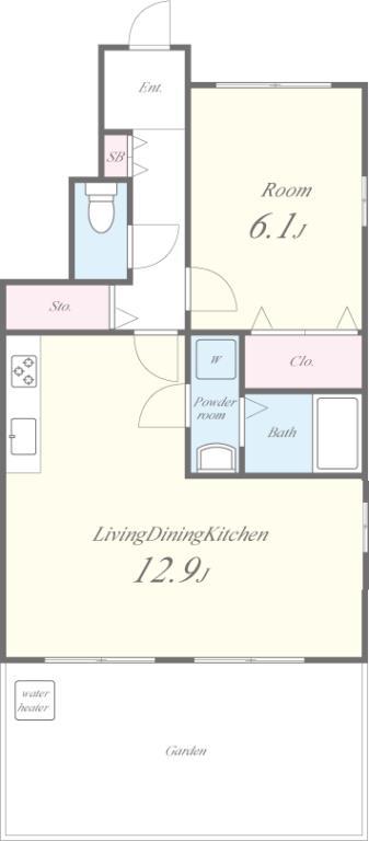 ネオ・エスポアール 101号室 間取り