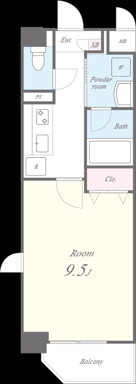 コンフォート弁天 間取り図