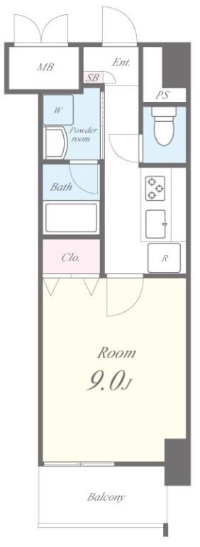 トレヴィ高岳 間取り図