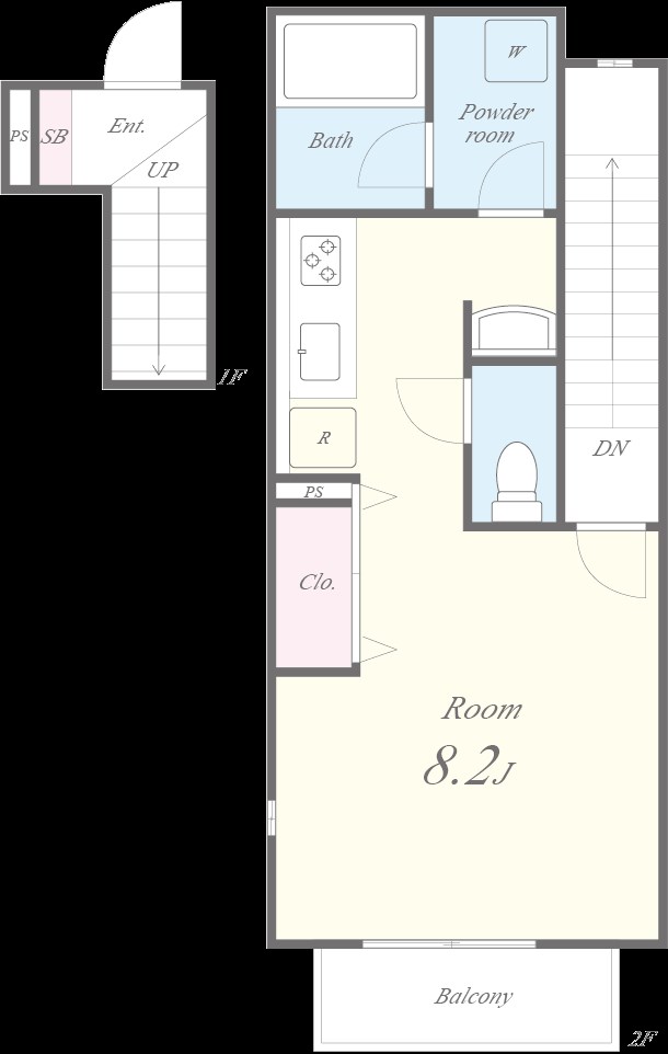 ポートパレス東海通 間取り図