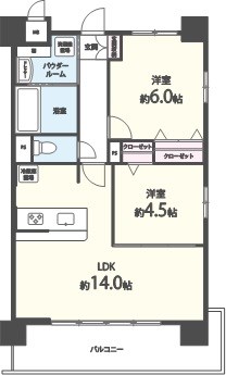 ソシア千里丘 間取り図