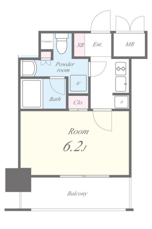 セイワパレス大今里 0703号室 間取り