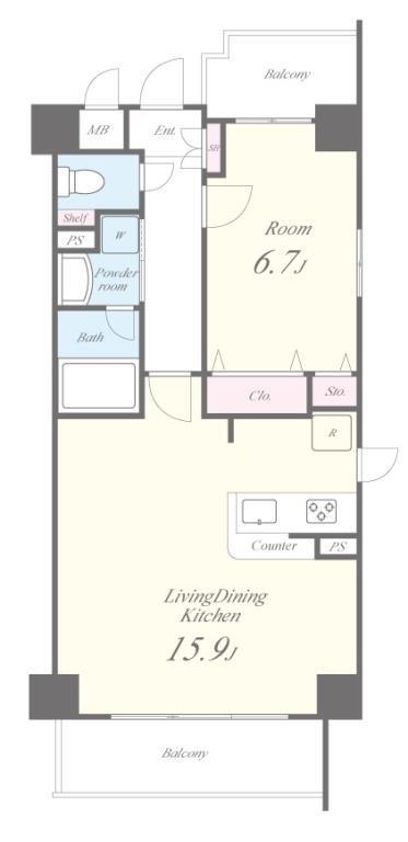 フィオーレ元浅草 間取り図