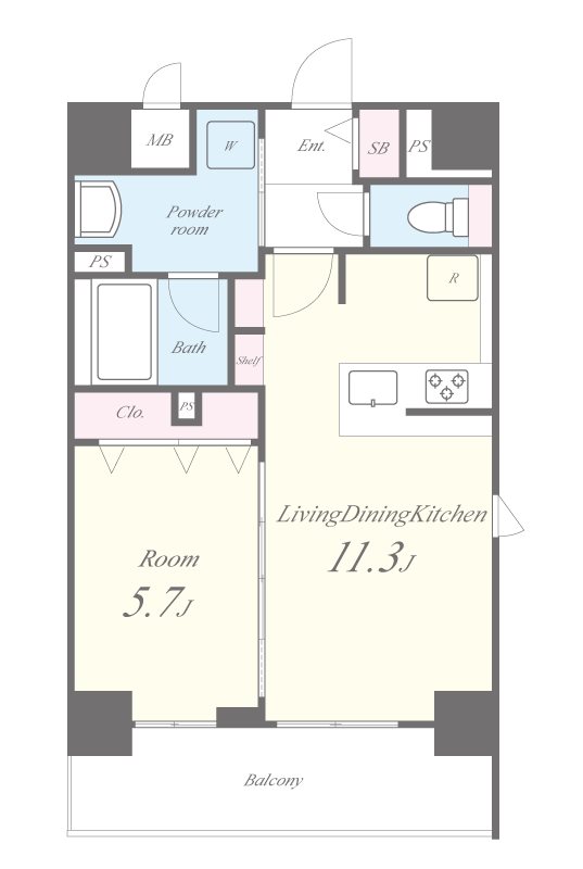 Soleil MIBU 間取り図