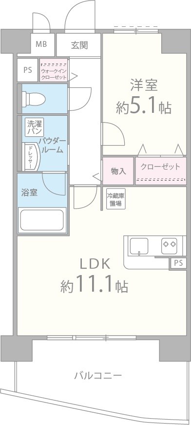 カンマキーノ 302号室 間取り