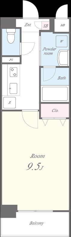 コンフォート弁天 間取り図